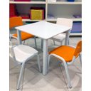 Ver imagem 2 de Kit 3 Cadeiras Infantil Iso Laranja Brinquedoteca Escolas Ecomhome