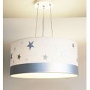 Ver imagem 2 de Lustre Pendente Infantil Estrelas Cúpula 30x15 2 em 1: Branco5615