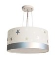 Ver imagem 1 de Lustre Pendente Infantil Estrelas Cúpula 30x15 2 em 1: Branco5615