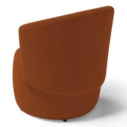 Poltrona Decorativa Aisha Orgânica Veludo Terracota - Desk Design - 8