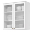 Ver imagem 1 de Aéreo 02 Portas C/ Vidro 800mm Americana Branco Hp - Henn