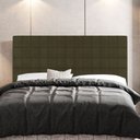 Ver imagem 2 de Cabeceira Cama Box Casal Parisis 140cm Suede Marrom - Abmaza