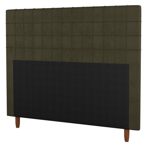 Cabeceira Cama Box Casal Parisis 140cm Suede Marrom - Abmaza
