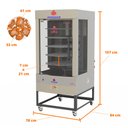 Ver imagem 2 de Forno Assador Frango Multiuso Giratório 5 Grelhas 75Kg de Carne Prp-242 G5 Bivolt - Progás