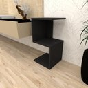 Ver imagem 1 de Mesa Lateral Preto Aparador de Sofa Sala Mesa Lateral Cama Mesa de Canto Sala de Estar