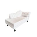 Ver imagem 4 de Recamier Decorativo Divã Amsterdã 147cm Lado Esquerdo Bouclé Marfim