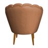 Poltrona Decorativa New Petala Veludo Terracota - Cadu Home - 4