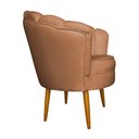 Ver imagem 3 de Poltrona Decorativa New Petala Veludo Terracota - Cadu Home