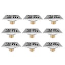 Ver imagem 1 de Ralo Inox 10x10 Anti Odor Inseto Kit 9 Uni Banheiro Lavabo Casa Cozinha Lavandeira Quintal Jardim Re