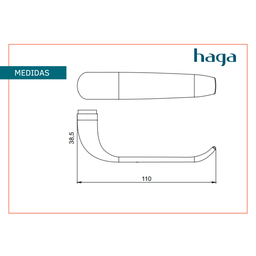 Jogo de Maçaneta Haga - Pratika - M106 - Cr - 0595b - 3