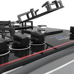 Fogão de Embutir 4 Bocas Preto com Frente Espelhada e Timer Digital Dako Diplomata Grill Style - 7