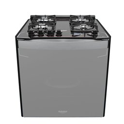 Fogão de Embutir 4 Bocas Preto com Frente Espelhada e Timer Digital Dako Diplomata Grill Style - 2