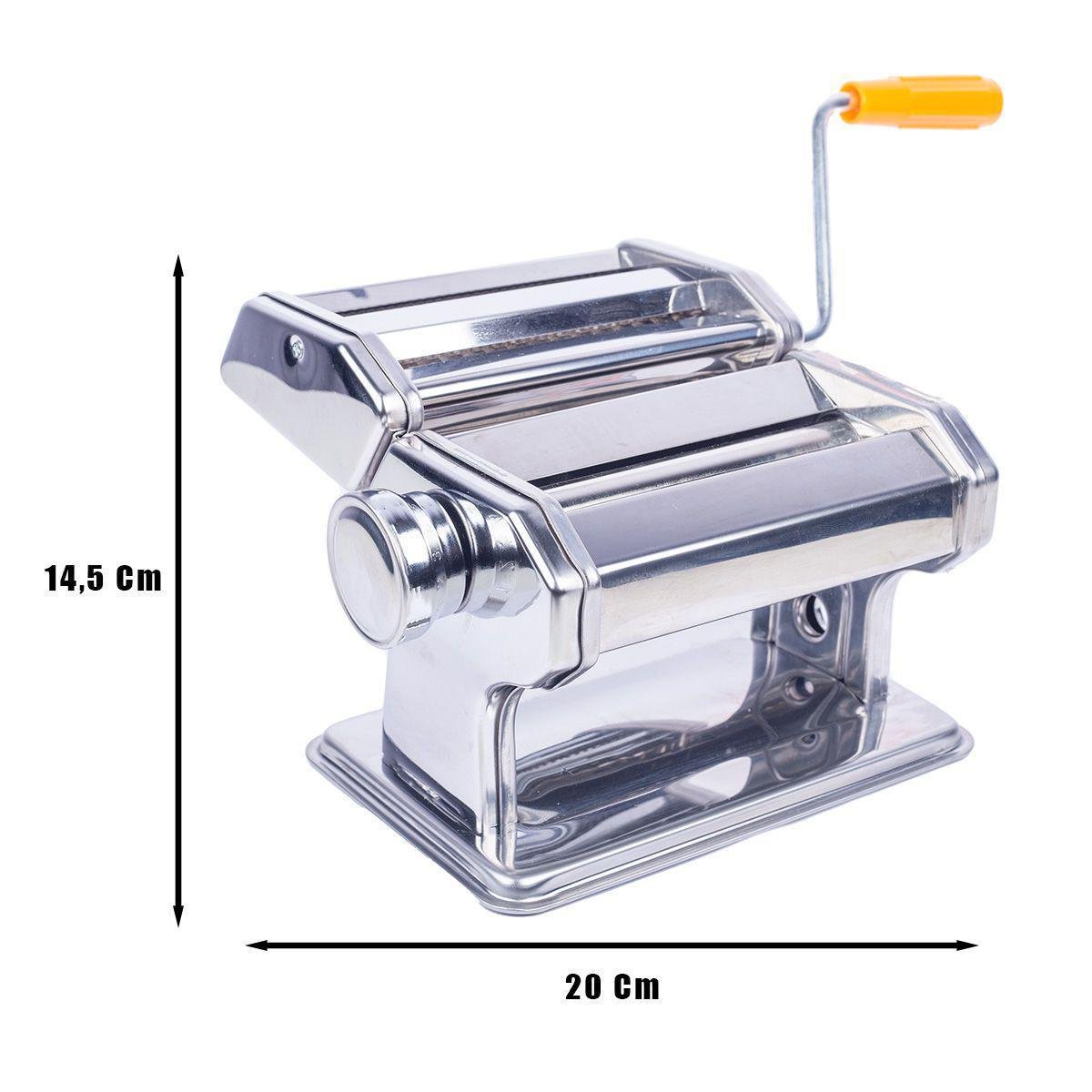 Máquina de Macarrão Lasanha Massa Caseira Manual em Aço Inox - 3