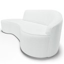 Ver imagem 5 de Sofá 5 Lugares Curvo Living Firenze Direito D02 Corano Branco 300cm C-12 - Lyam