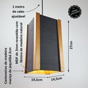 Ver imagem 2 de Luminária Teto Suspensa Cozinha Sala Jantar Varanda Ébano