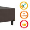 Cama Box Baú Casal Colchão Gazin Molas Ensacadas Com Euro In New - 6