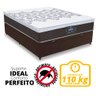 Cama Box Baú Casal Colchão Gazin Molas Ensacadas Com Euro In New - 3