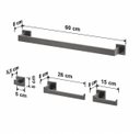 Ver imagem 7 de Kit Acessório 4 Peças Grafite Aço Inox 304 Premium Goldenx
