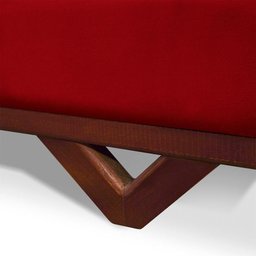 Sofá Cama Estoril 1,90m Suede Velut - King House - 7