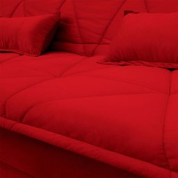 Sofá Cama Estoril 1,90m Suede Velut - King House - 5