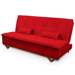 Sofá Cama Estoril 1,90m Suede Velut - King House - 4