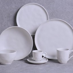 CONJUNTO C/ 6 PRATOS RASO BIO STONEWARE VIT Ø 27,5cm - 2