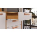 Ver imagem 3 de Armário de Cozinha Itatiaia Nápoles 160 Cm 6 Portas 2 Gavetas Cinamomo/off-white