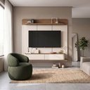 Ver imagem 6 de Conjunto Home Concept TV 70 Polegadas com Poltrona Eloah Verde Selva Base Giratória Premium