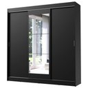 Ver imagem 2 de Guarda-roupa Casal Madesa Istambul 3 Portas de Correr com Espelho 3 Gavetas