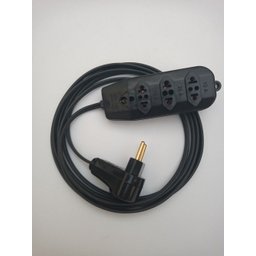 Extensao Eletrica 3 Metros Pr 3 Tomadas 10A Fio 1,5mm Cod.647L Mod.FL3TA RACRAFI - 2