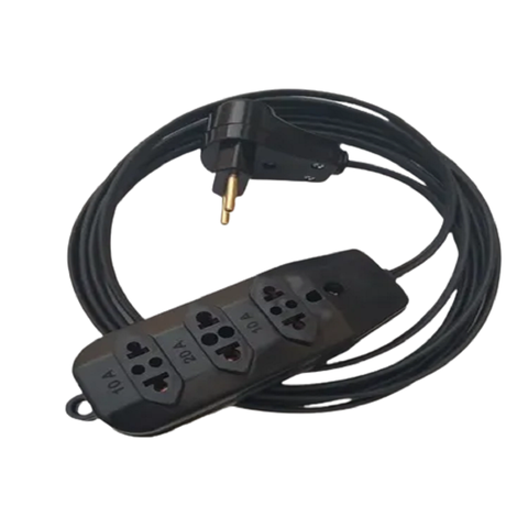 Extensao Eletrica 3 Metros Pr 3 Tomadas 10A Fio 1,5mm Cod.647L Mod.FL3TA RACRAFI