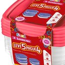 Ver imagem 4 de Conjunto de Potes 530ml Leve 5 Pague 4 Cores Sortidas - Sr124/71 - Sanremo