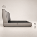 Ver imagem 6 de Conjunto Queen Cama Japonesa Cabeceira Milano Moderna Luxo Premiun Elegante Divani com Cabeceira em