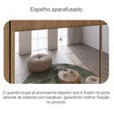 Ver mais imagens de Guarda Roupa Casal Ambiente Medelim 3 Portas 6 Gavetas Cumaru 23 com Espelho – Novo Horizonte