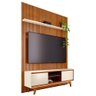 Rack Bancada com Painel Milo Cinamomo/off White para Tv até 75” - Madetec - 1