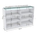 Ver imagem 2 de ARMÁRIO, BALCÃO DE APOIO COM PRATELEIRAS M499.B (LOJA, CASA) MUNDI MOVEIS