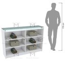 Ver imagem 4 de ARMÁRIO, BALCÃO DE APOIO COM PRATELEIRAS M499.B (LOJA, CASA) MUNDI MOVEIS