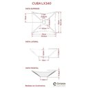 Ver imagem 5 de Gabinete para Banheiro C-cuba L34 e Espelheira Legno 631 Branco Chess C-preto Ônix