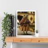Quadro Decorativo Perereca Véia 45x34cm:moldura Preta - 2