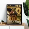 Quadro Decorativo Perereca Véia 45x34cm:moldura Preta - 1