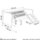 Ver imagem 4 de Cama Infantil com Escorregador Lumiar C06 Branco - Mpozenato