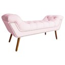 Ver imagem 4 de Conjunto Sienna Cabeceira e Recamier Queen 160 Cm Corano Rosa Bebe - LM DECOR