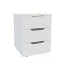 Ver imagem 2 de Mesa de Cabeceira Madri 3 Gavetas Branco - Politorno