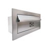 Caixa De Correio Pequena Frente 15x19 Em Inox - Cor: Branco - 1