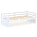 Ver imagem 1 de Cama Solteiro Eco Madeira Maciça Branco Mobilistore