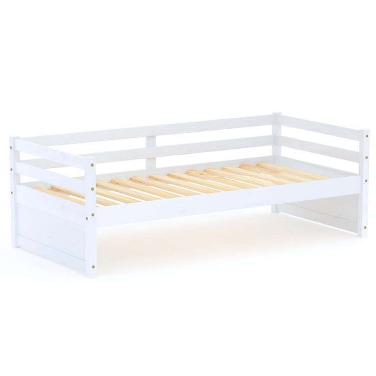 Cama Solteiro Eco Madeira Maciça Branco Mobilistore Cama Solteiro Eco Madeira Maciça Branco Mobilistore