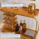 Ver imagem 6 de Carrinho Bar Decorativo com Rodízios e Prateleiras Contos