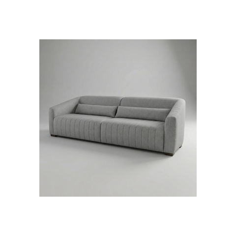 Sofá Living 02 Lugares Ísis Tecido Resistente À Água Pet Friendly Cinza 1,90m