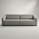 Ver imagem 2 de Sofá Living 02 Lugares Ísis Tecido Acquablock Pet Friendly Cinza 1,90m