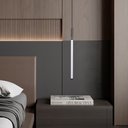 Ver imagem 2 de Pendente Moderno Tubo Preto 64cm Led 16w 3200k Bivolt 16203-pl
